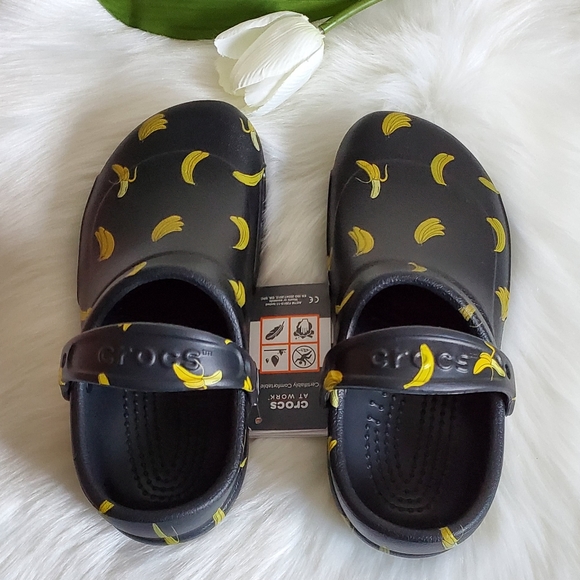 Crocs Bistro Graphic Cloc Banana 🍌 Brand New With Tags Size w7/m5. - Picture 4 of 9